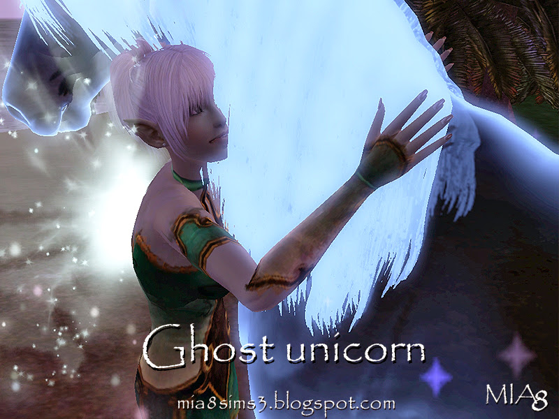 TS3 Ghost unicorn by Mia8.